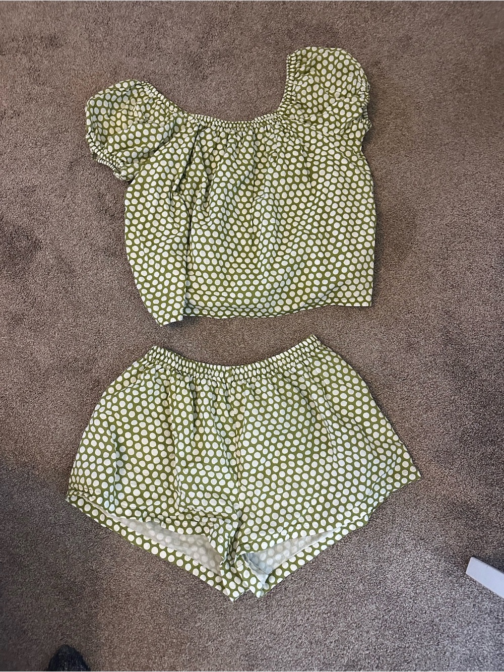 Darling Loungewear Palmer Set Lime Dot XL